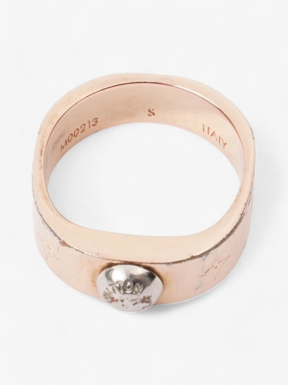 Louis Vuitton Nanogram Ring Rose Gold / Silver Base Metal Small (Circumference - 52mm)