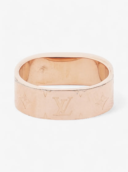 Louis Vuitton Nanogram Ring Rose Gold / Silver Base Metal Small (Circumference - 52mm)
