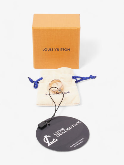 Louis Vuitton Nanogram Ring Rose Gold / Silver Base Metal Small (Circumference - 52mm)