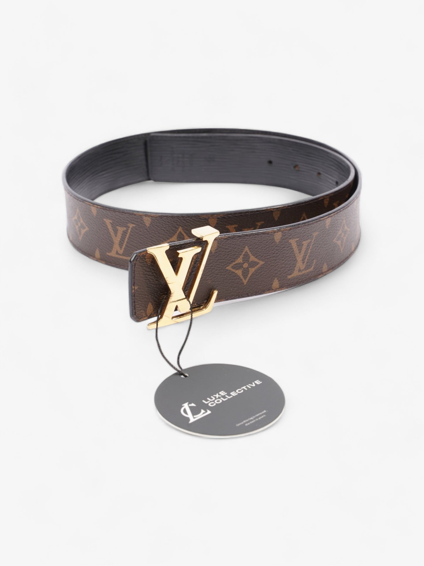 Louis Vuitton LV Reversible Belt Monogram / Black Coated Canvas 90cm 36"