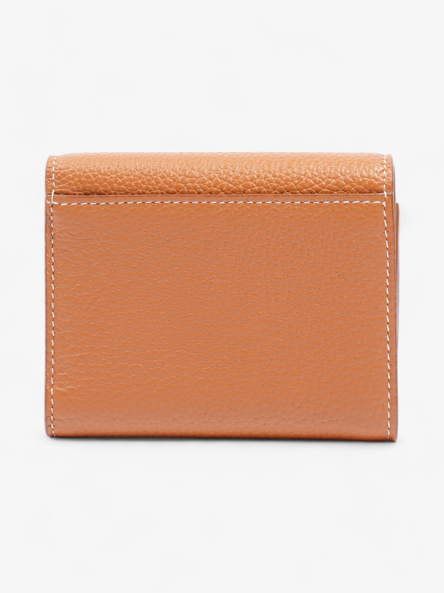 Burberry Compact Wallet Warm Russet Brown Leather