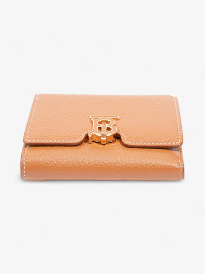 Burberry Compact Wallet Warm Russet Brown Leather