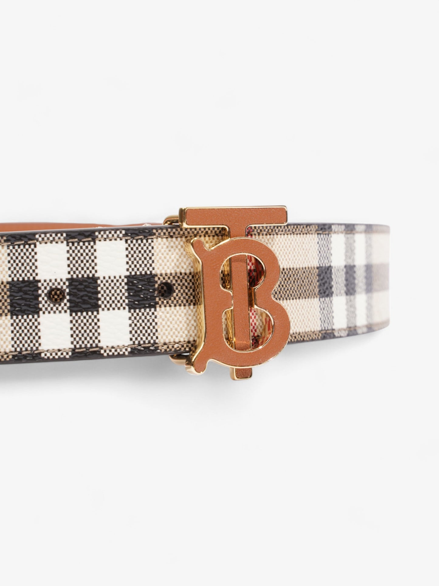 Burberry TB Belt Vintage Check / Briar Brown Canvas Medium (101cm)