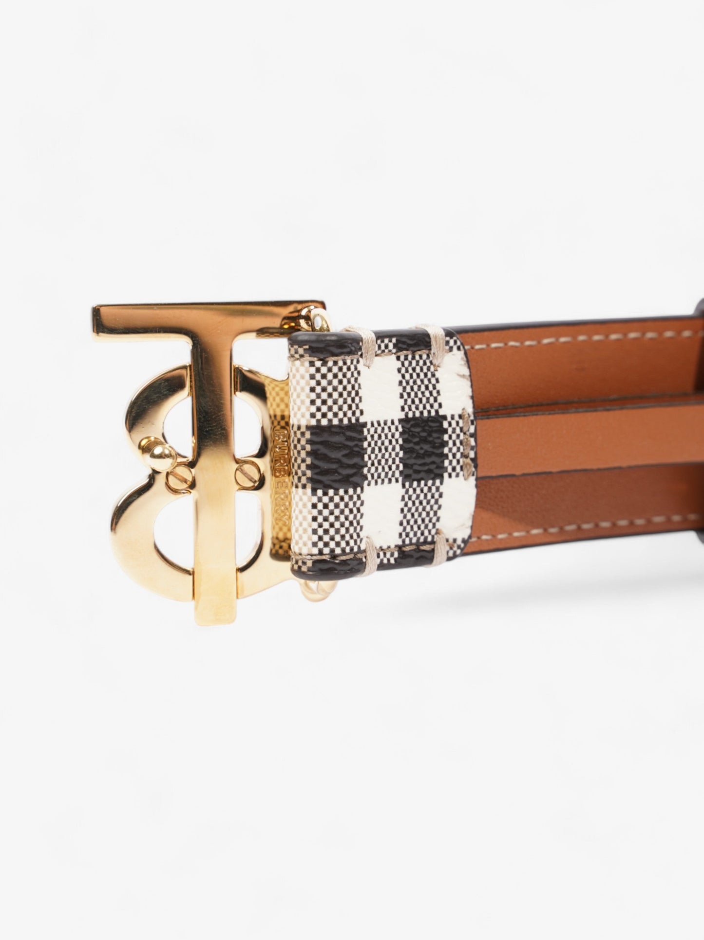Burberry TB Belt Vintage Check / Briar Brown Canvas Medium (101cm)