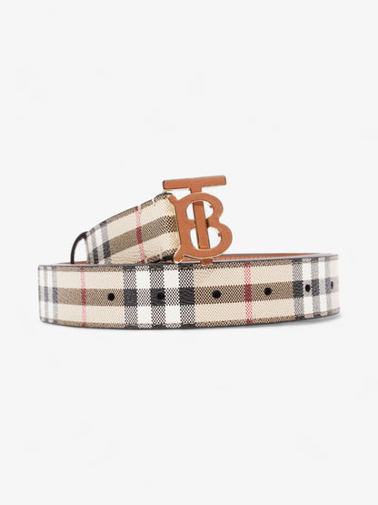 Burberry TB Belt Vintage Check / Briar Brown Canvas Medium (101cm)