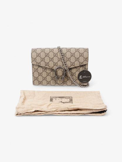 Gucci Dionysus Chain Wallet GG Supreme Coated Canvas