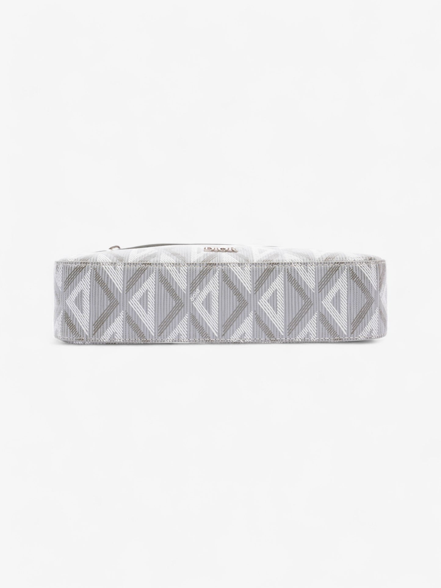 Christian Dior CD Diamond Safari with Strap Grey Coated Canvas