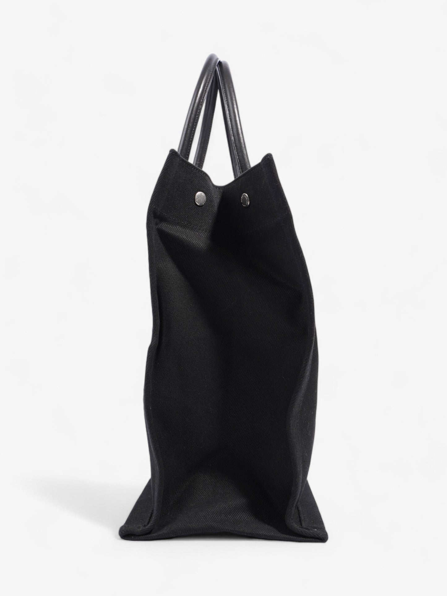 Saint Laurent Rive Gauche Tote Black Canvas Large