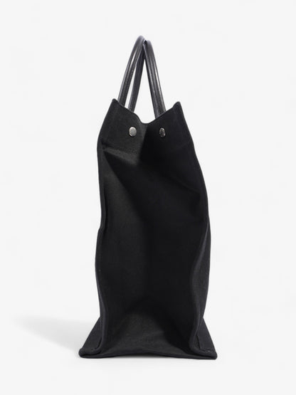 Saint Laurent Rive Gauche Tote Black Canvas Large