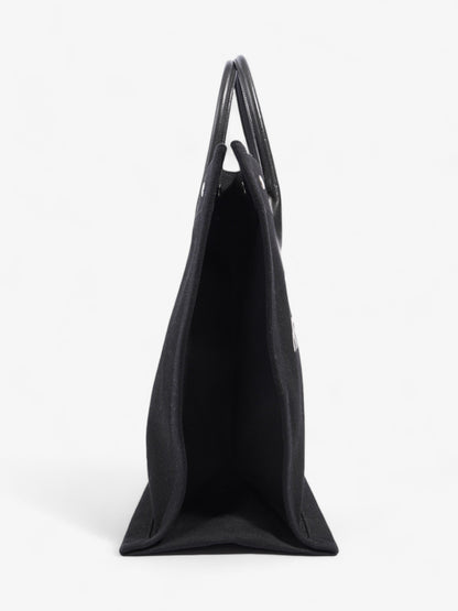 Saint Laurent Rive Gauche Tote Black Canvas Large