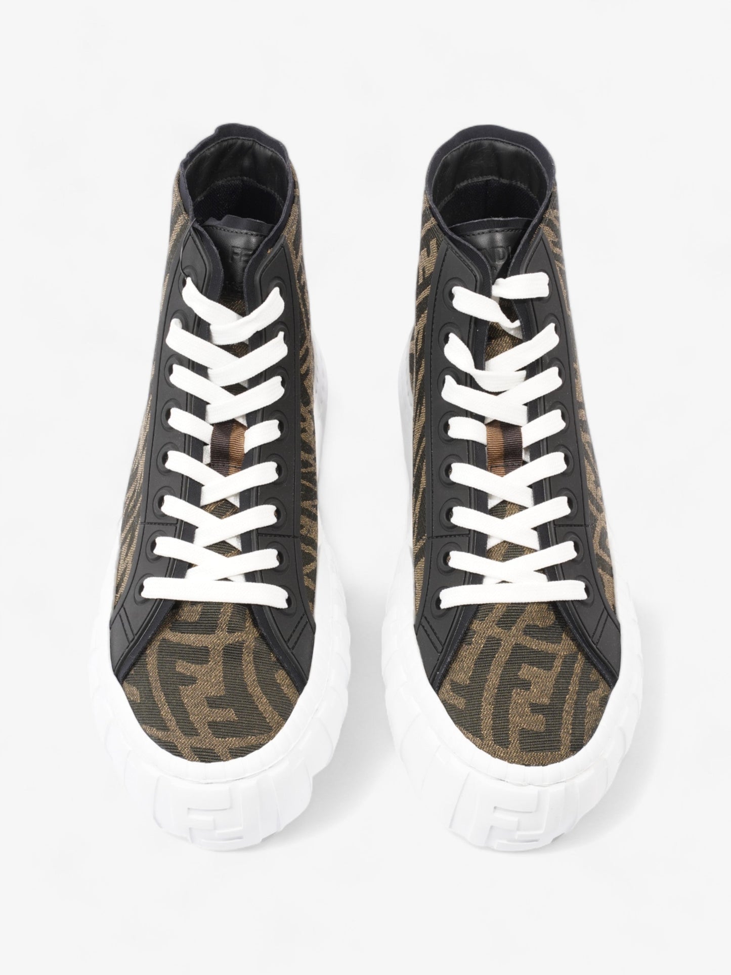 Fendi FF Vertigo High Top Monogram Suede EU 41 UK 7