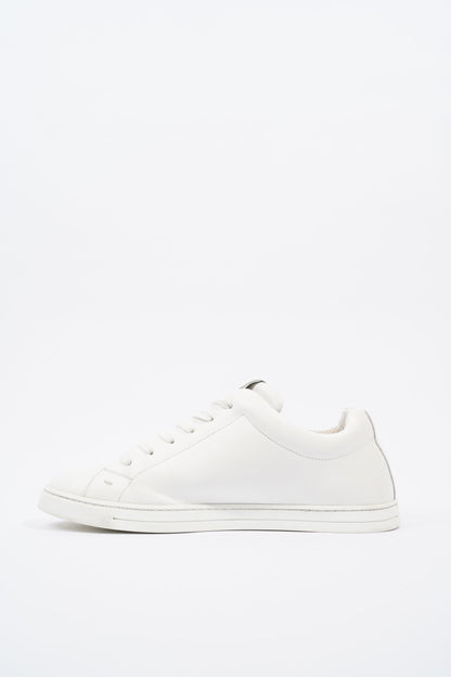Fendi Monster Eyes Sneaker White / Gold / Black Leather EU 42 UK 8