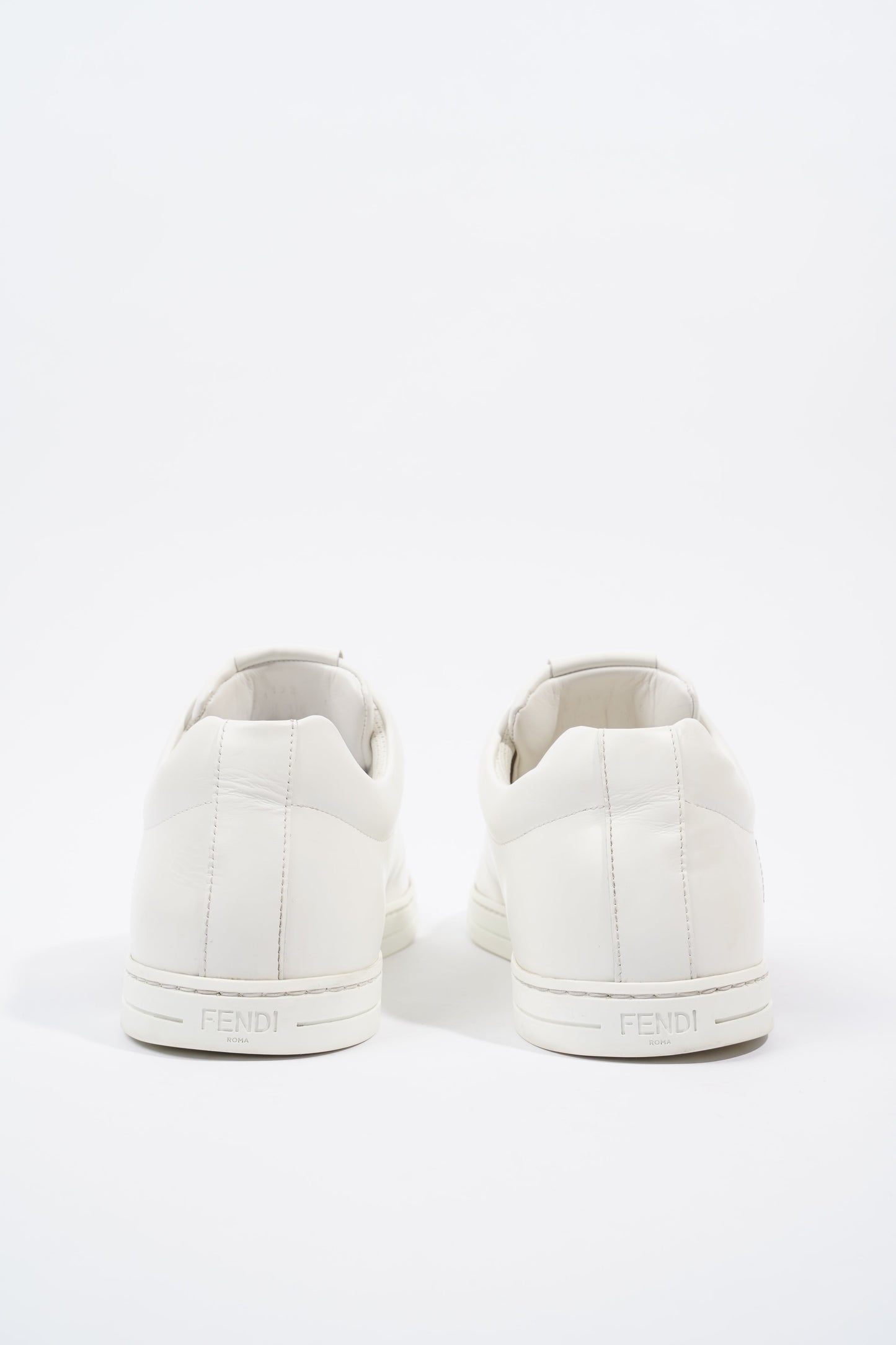 Fendi Monster Eyes Sneaker White / Gold / Black Leather EU 42 UK 8