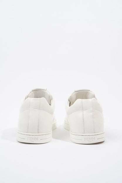 Fendi Monster Eyes Sneaker White / Gold / Black Leather EU 42 UK 8