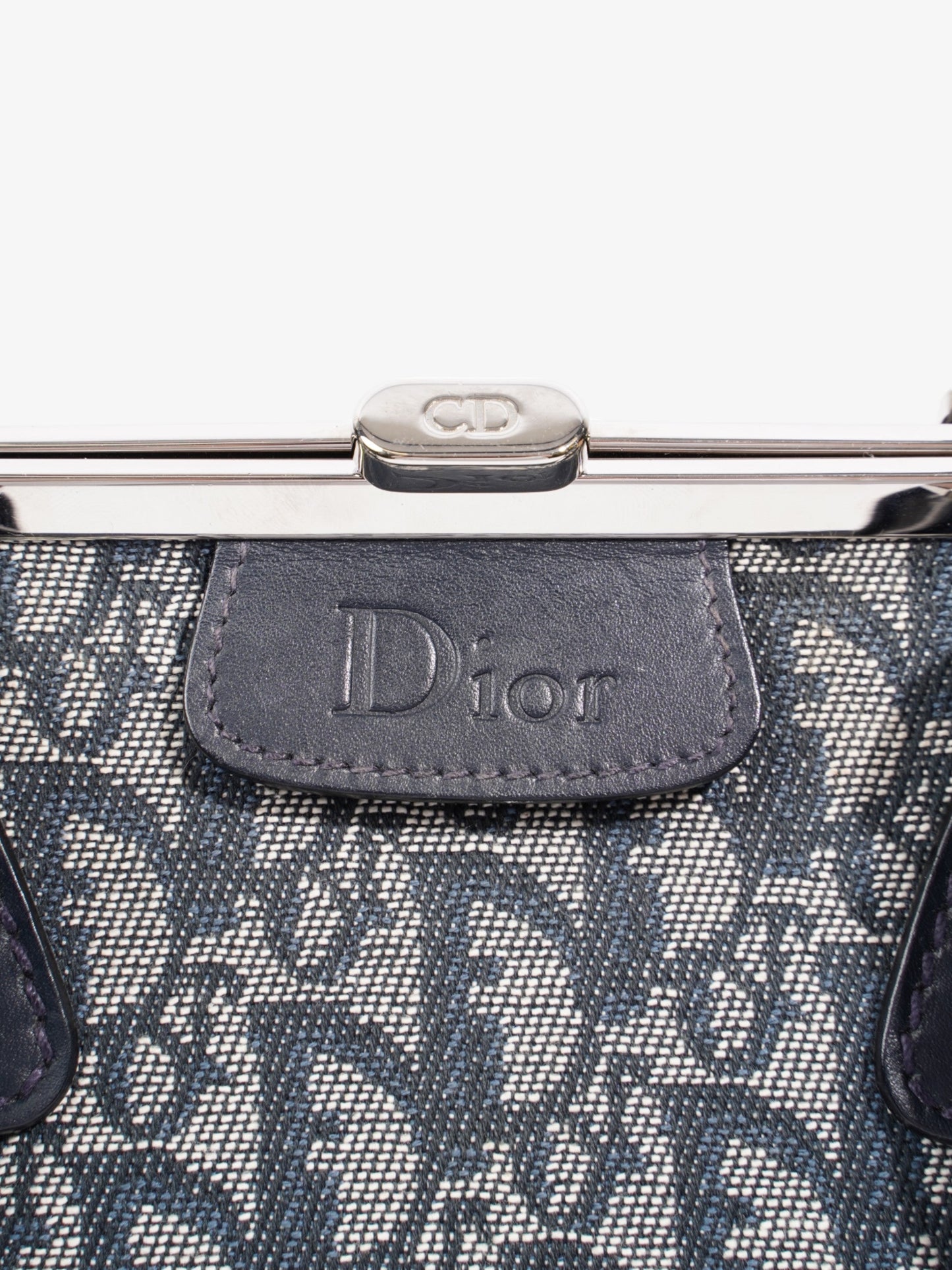 Christian Dior Doctor Bag Monogram / Navy Blue Canvas