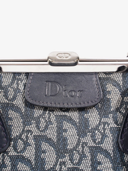 Christian Dior Doctor Bag Monogram / Navy Blue Canvas