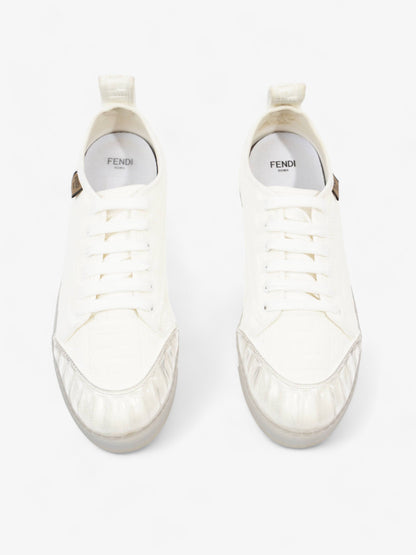 Fendi Fendi FF Sneakers White Canvas EU 40 UK 7
