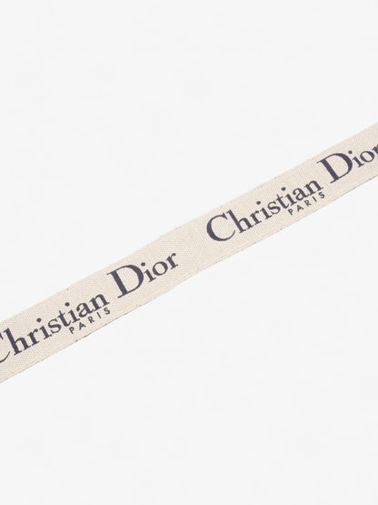Christian Dior Adjustable Shoulder Strap With Ring Blue Oblique / Gold Cotton