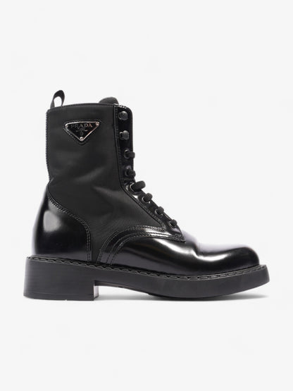 Prada Brushed-leather and Re-Nylon Boots Black Re Nylon EU 38 UK 5
