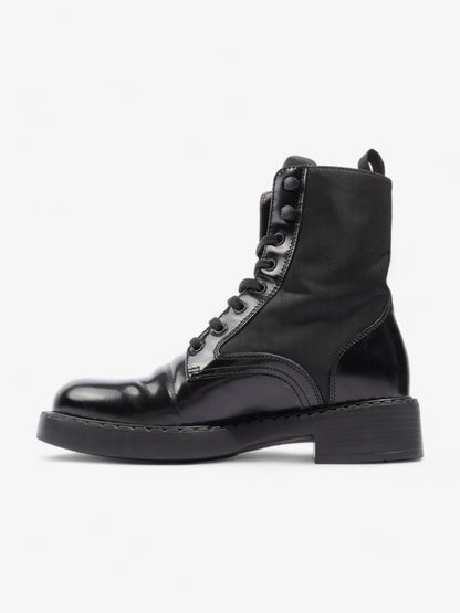 Prada Brushed-leather and Re-Nylon Boots Black Re Nylon EU 38 UK 5