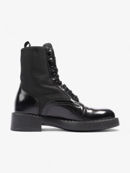 Prada Brushed-leather and Re-Nylon Boots Black Re Nylon EU 38 UK 5
