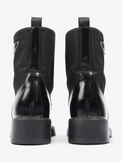 Prada Brushed-leather and Re-Nylon Boots Black Re Nylon EU 38 UK 5