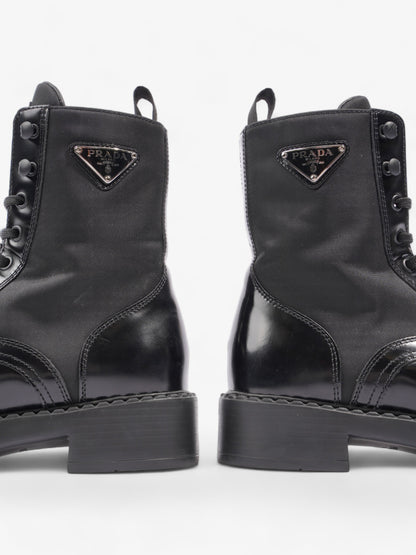 Prada Brushed-leather and Re-Nylon Boots Black Re Nylon EU 38 UK 5