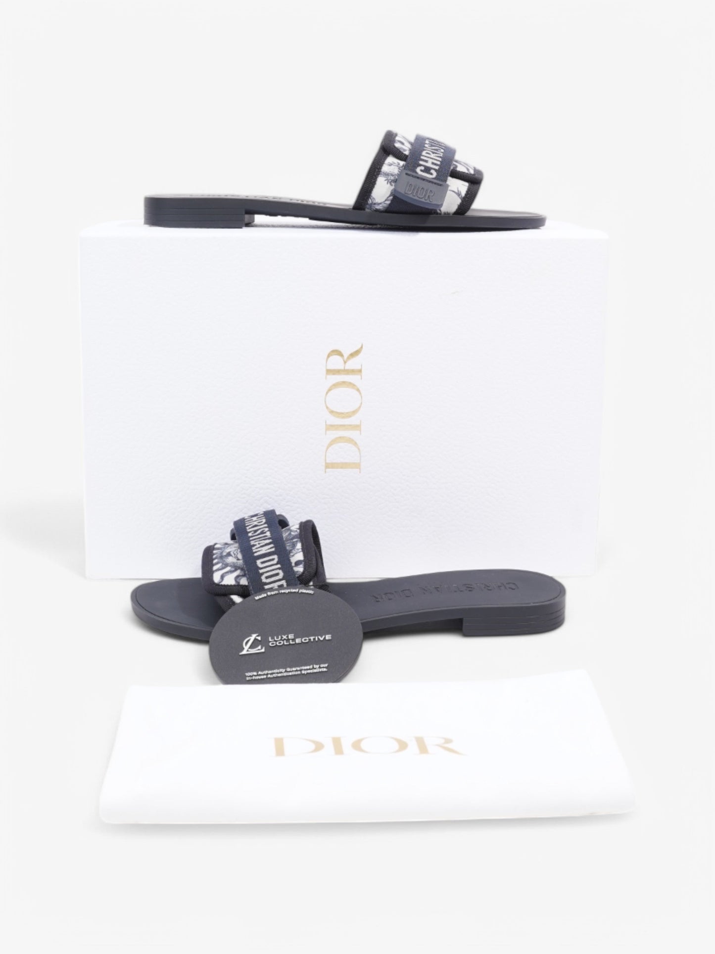 Christian Dior DIOREVOLUTION Navy / White Fabric EU 37 UK 4