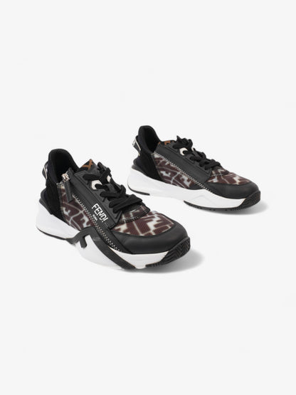 Fendi Flow Sneakers Black / White Canvas EU 38 UK 5