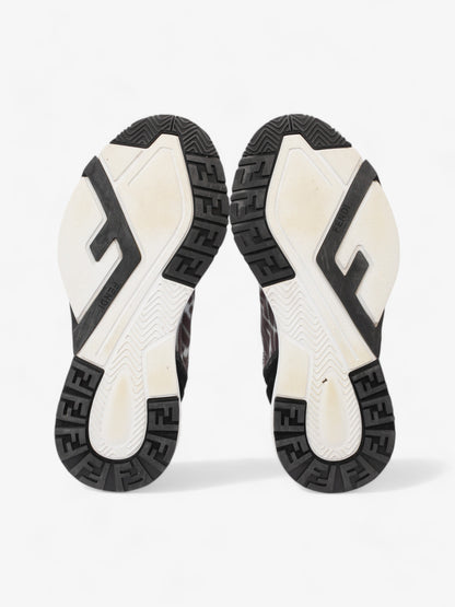 Fendi Flow Sneakers Black / White Canvas EU 38 UK 5