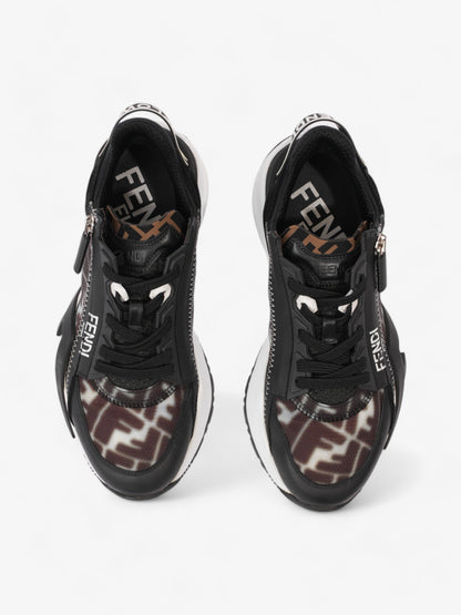 Fendi Flow Sneakers Black / White Canvas EU 38 UK 5