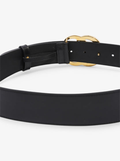 Gucci GG Marmont Belt Black / Gold Leather 75cm / 30"