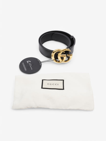 Gucci GG Marmont Belt Black / Gold Leather 75cm / 30"