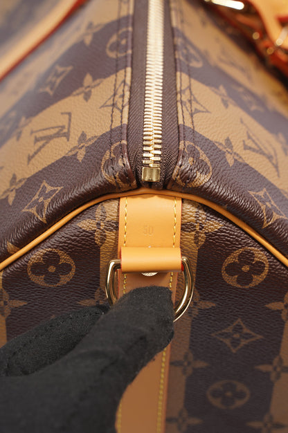 Louis Vuitton x Nigo Keepall Bandouliere Reverse Monogram Canvas 50