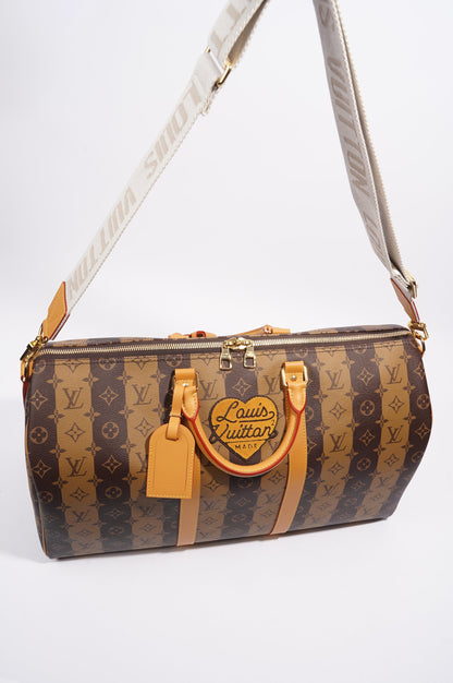 Louis Vuitton x Nigo Keepall Bandouliere Reverse Monogram Canvas 50