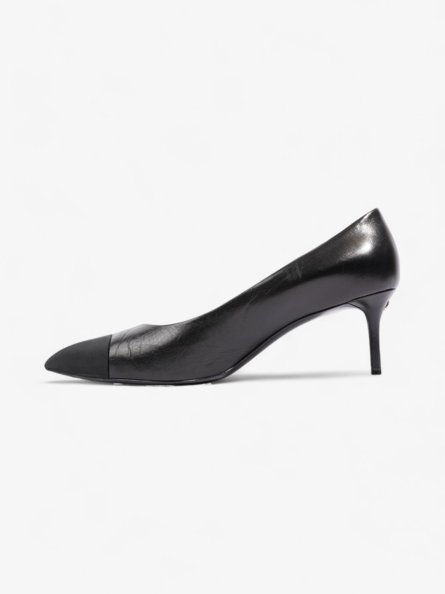 Chanel Pointed Heel 65mm Black Leather EU 41 UK 8