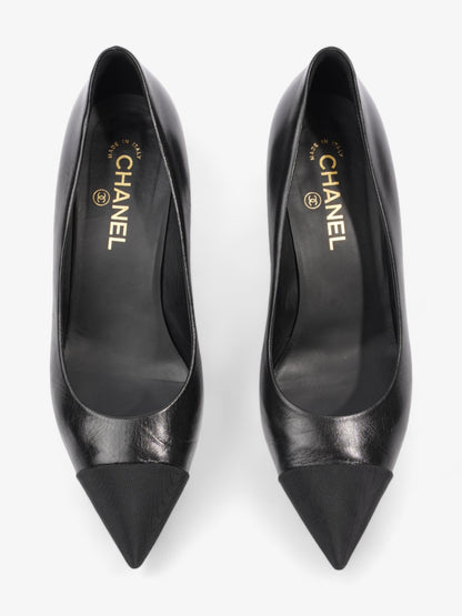 Chanel Pointed Heel 65mm Black Leather EU 41 UK 8