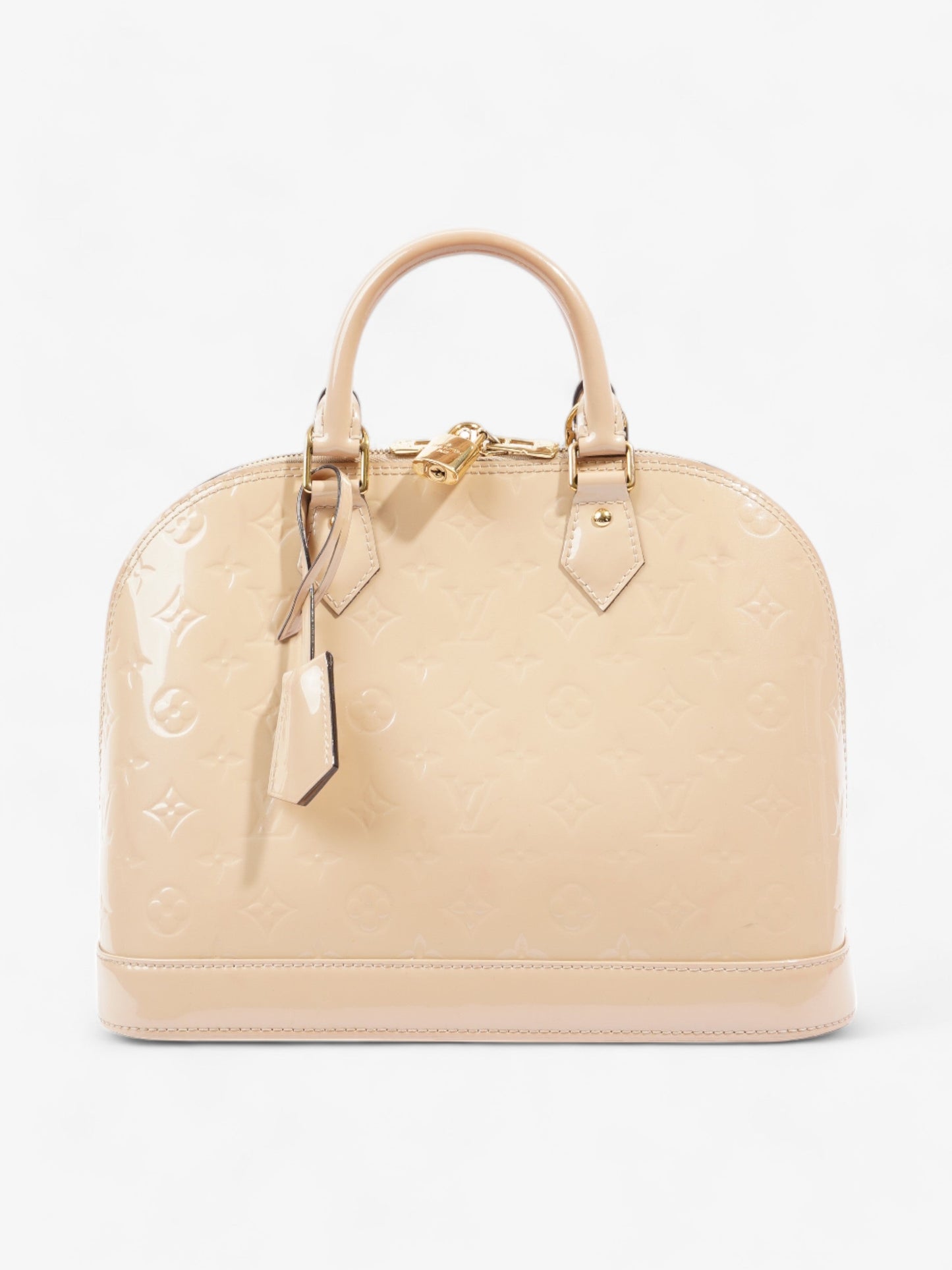 Louis Vuitton Alma Beige Vernis Leather PM