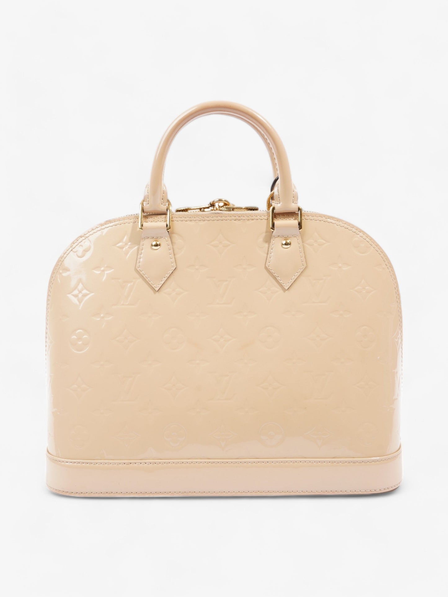 Louis Vuitton Alma Beige Vernis Leather PM