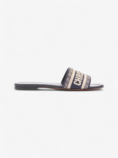 Christian Dior D Way Deep Blue Cotton EU 37.5 UK 4.5
