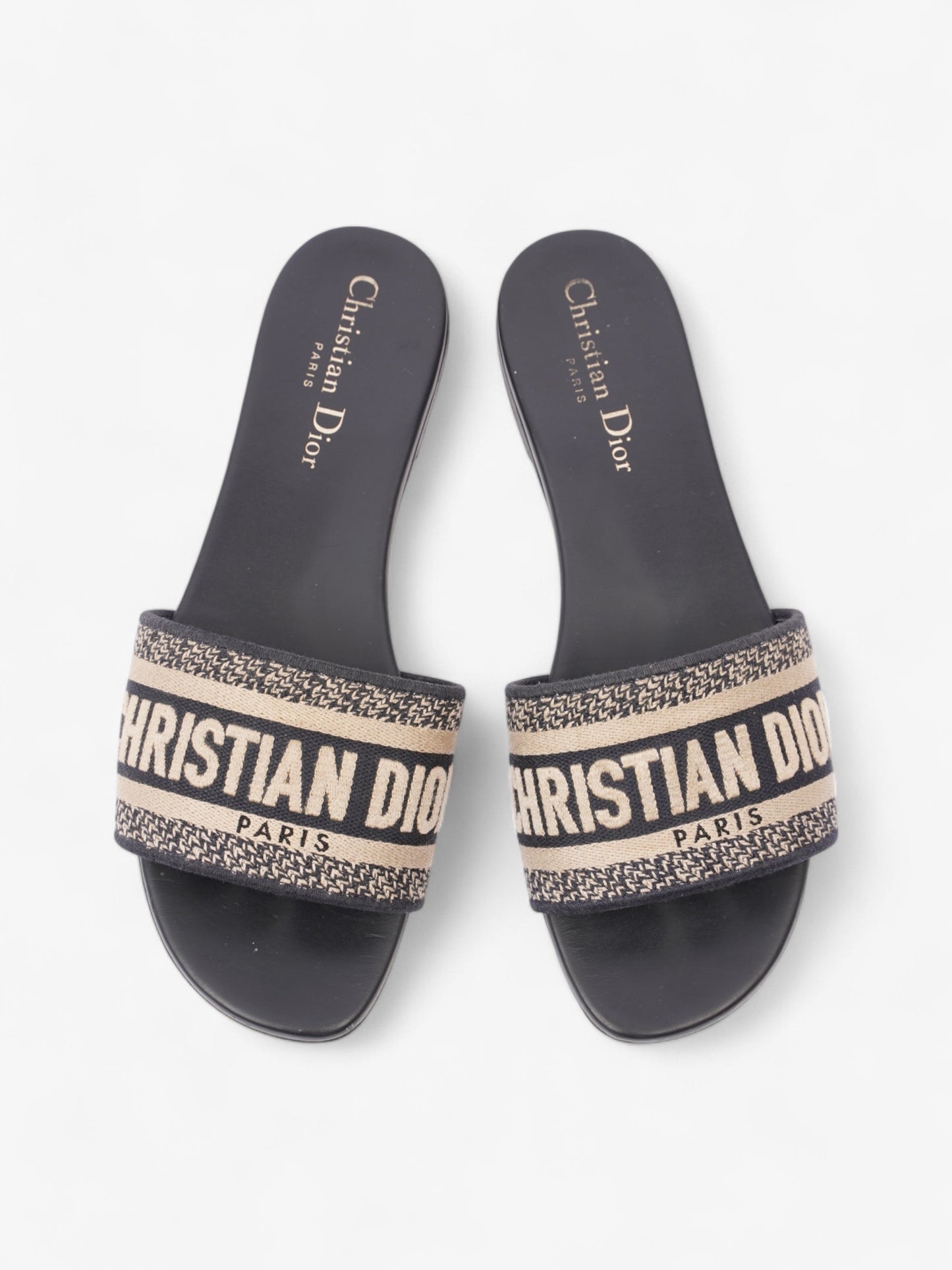 Christian Dior D Way Deep Blue Cotton EU 37.5 UK 4.5
