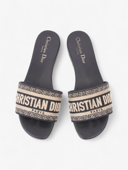 Christian Dior D Way Deep Blue Cotton EU 37.5 UK 4.5