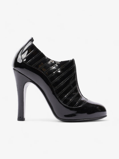 Chanel Patent Leather Ankle Boots 100 Black Patent Leather EU 38 UK 5