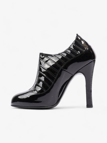Chanel Patent Leather Ankle Boots 100 Black Patent Leather EU 38 UK 5