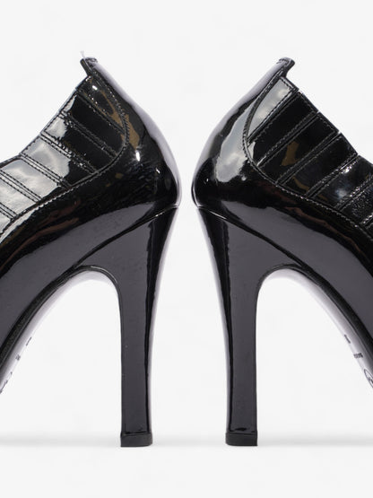 Chanel Patent Leather Ankle Boots 100 Black Patent Leather EU 38 UK 5
