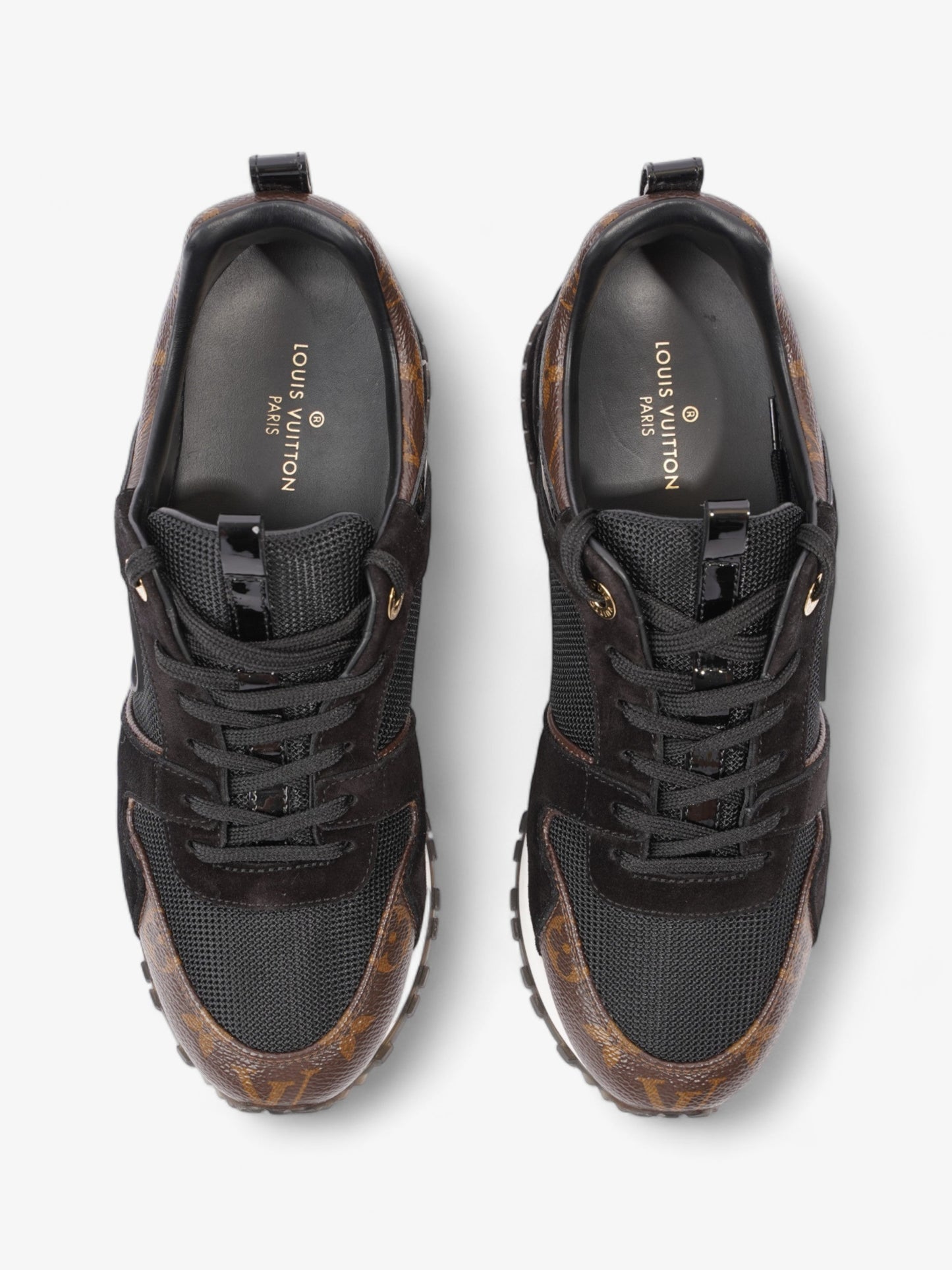 Louis Vuitton Run Away Trainer Black / Monogram Mesh EU 38 UK 5