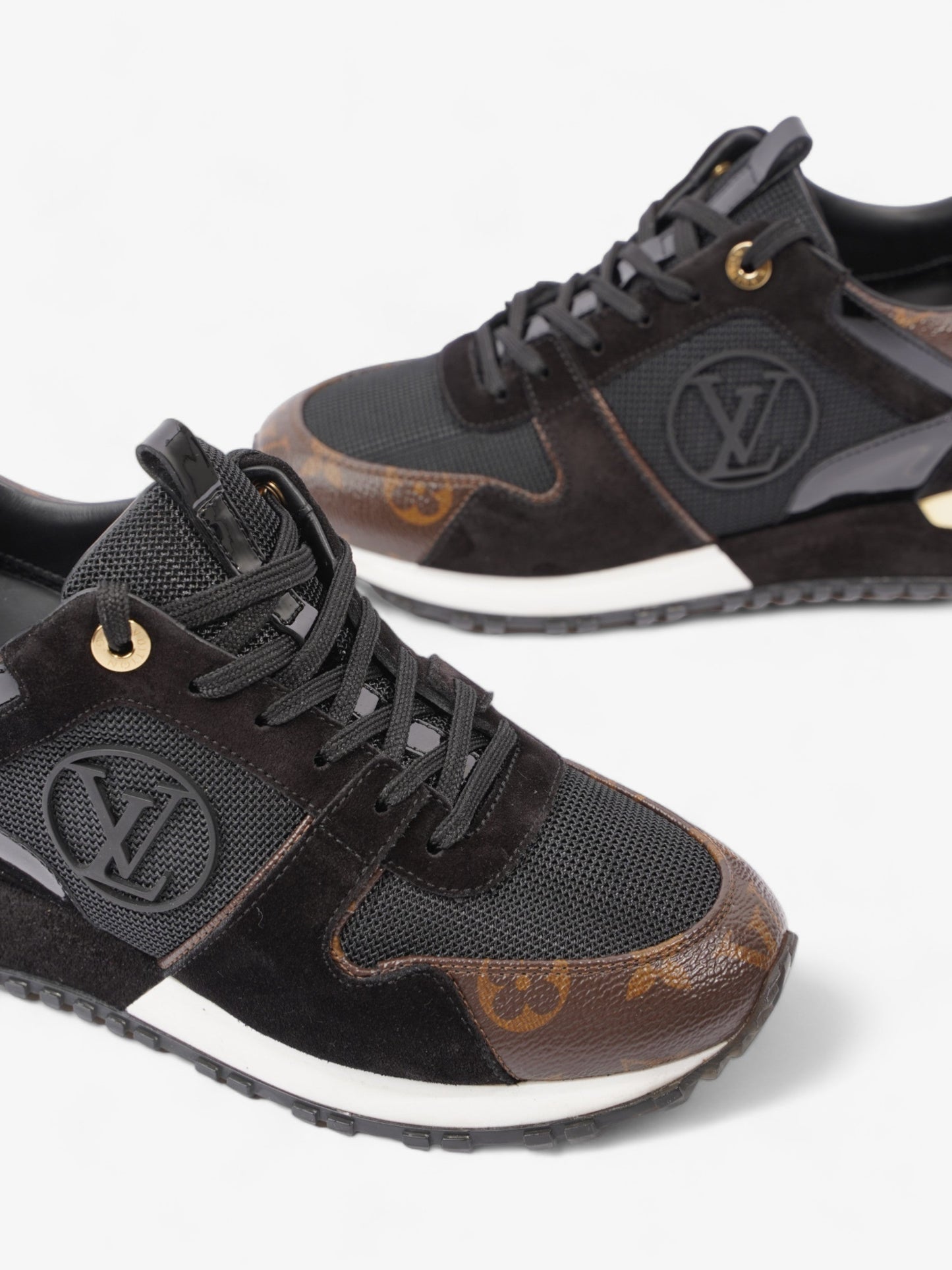 Louis Vuitton Run Away Trainer Black / Monogram Mesh EU 38 UK 5