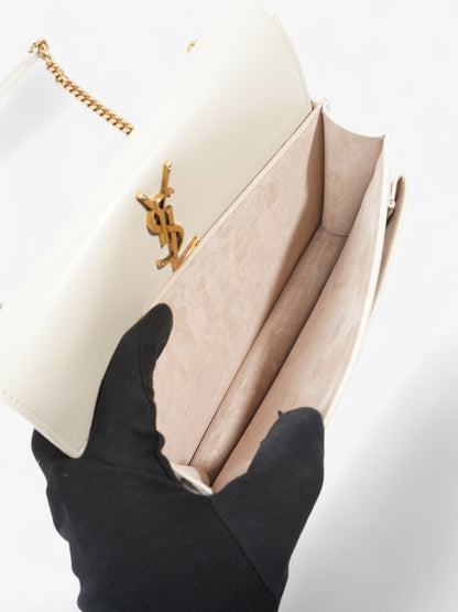 Saint Laurent Sunset White Leather Small