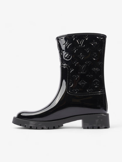 Louis Vuitton Drops Wellington Boots Black Patent Leather EU 38 UK 5