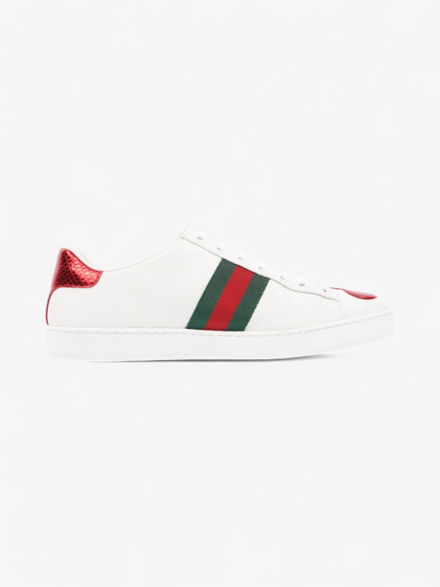 Gucci Ace Sneakers with Hearts White / Red / Green Leather EU 38.5 UK 5.5
